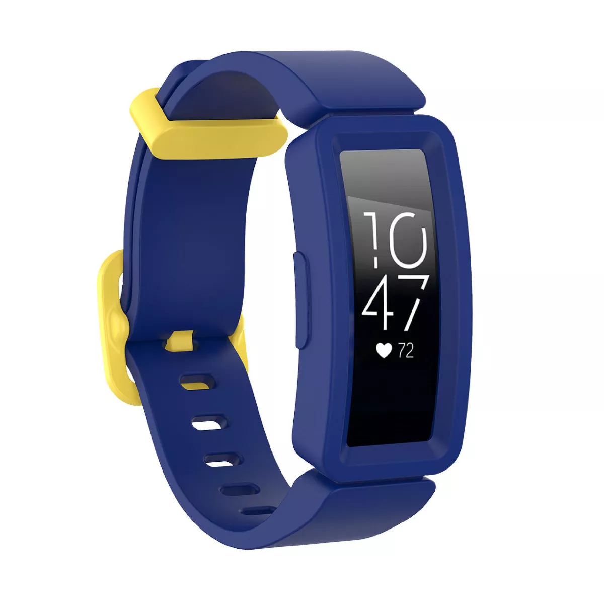 Insten Soft Silicone Replacement Band For Fitbit Inspire HR & Inspire / Inspire 2 & Ace 2, Blue/Yellow Clip
