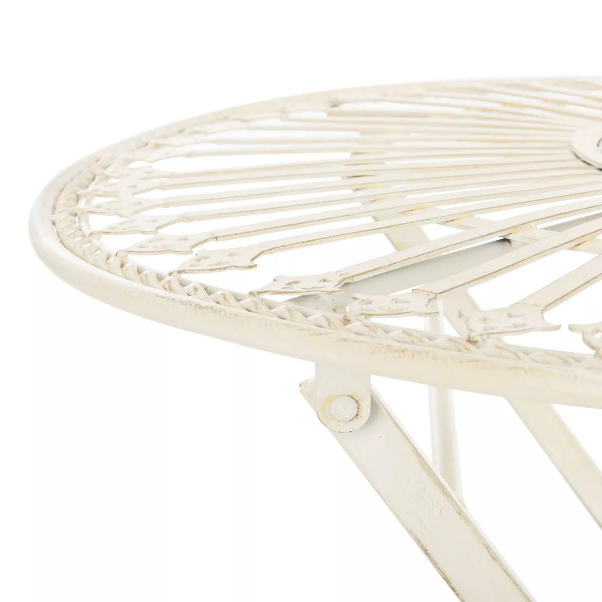 Belen 3pc Bistro Set - White - Safavieh