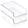 InterDesign Wine Bottle Storage Rack 4pk Clear