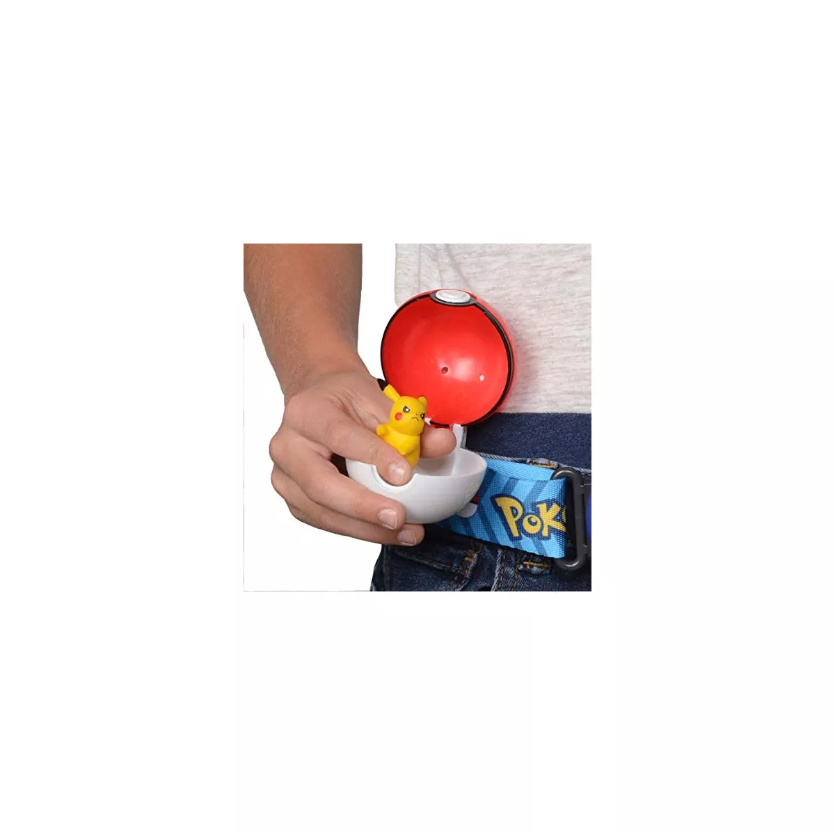 Jazwares Pokemon Clip 'N' Go Belt Set with 3 Poke Balls & 2 Figures - Includes Pikachu and Cubone