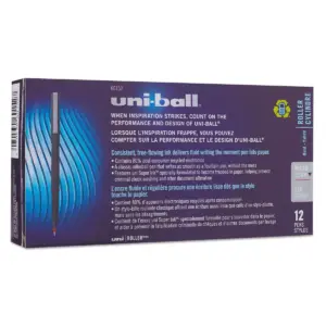 uni-ball Roller Ball Stick Dye-Based Pen Red Ink Micro Dozen 60152