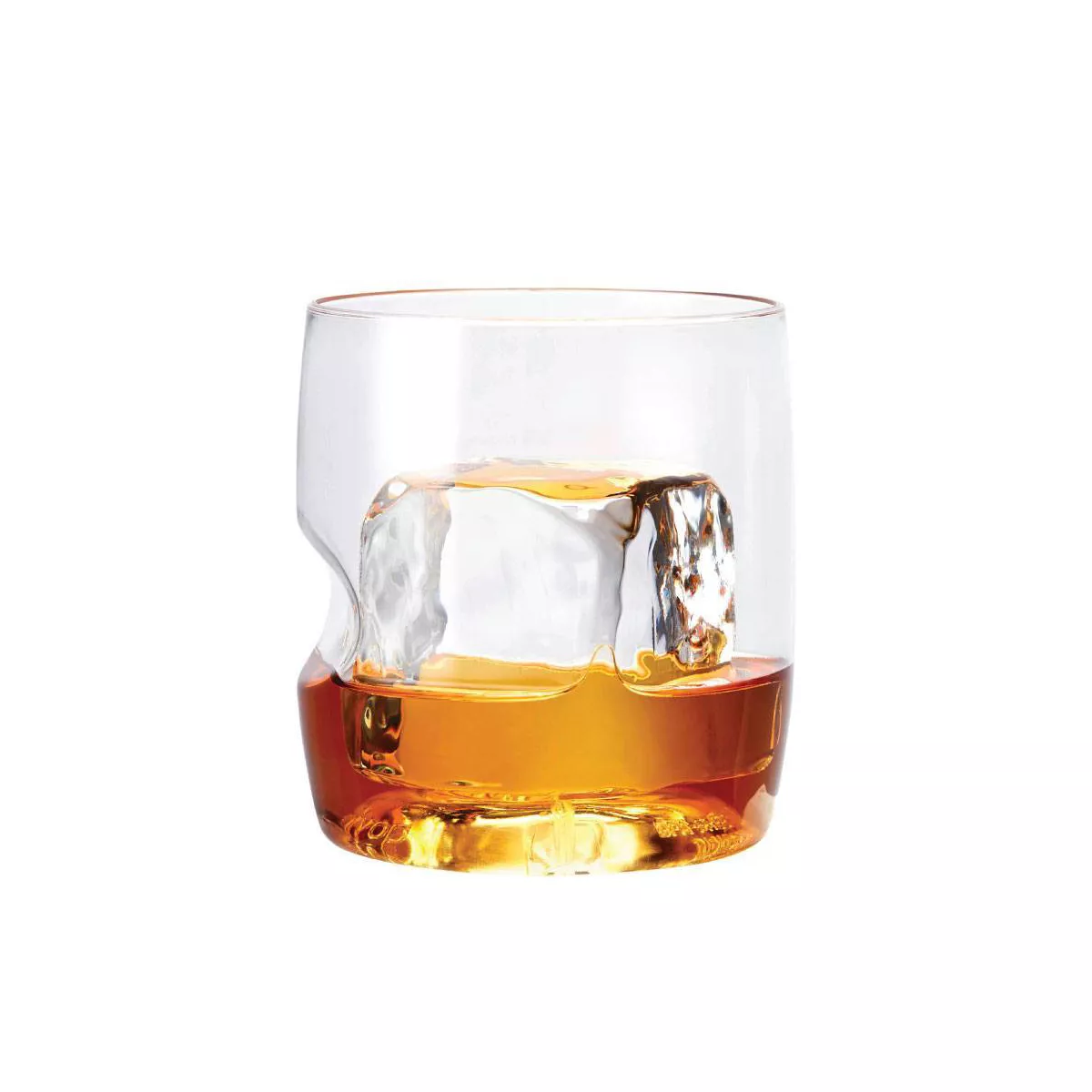 GoVino 14oz 4pk Plastic Rocks Glasses