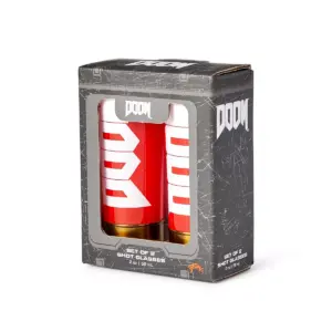 Just Funky DOOM Shotgun Shell 2oz Shot Glasses | Set of 2