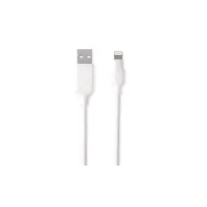 Qmadix - Apple Lightning Cable 4ft - White