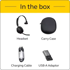 Jabra Evolve2 65 USB-A MS Mono -Black Wireless Headset / Music Headphones