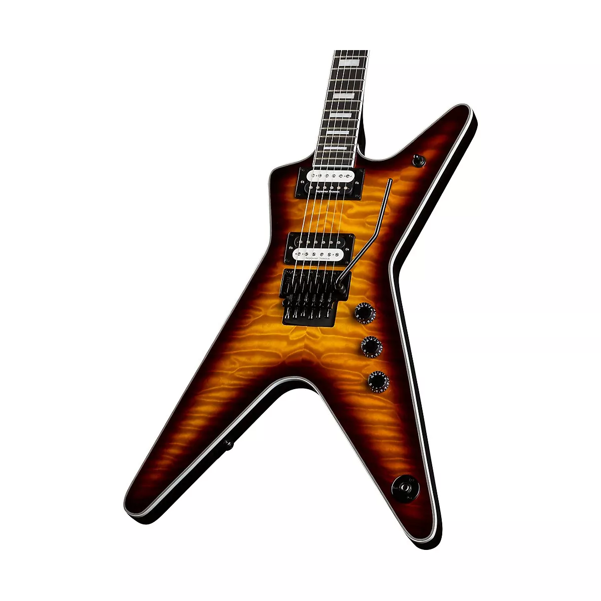 Dean ML Select Floyd Quilt-top Electric Guitar Transparent Brazilia