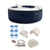 Intex PureSpa Plus 4 Person Portable Inflatable Hot Tub Bubble Jet Spa, Blue Intex PureSpa Type S1 Pool Filter Cartridges Intex PureSpa