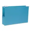 Smead 3" Cap Hanging Pockets w/Full-Height Gussets & 1/5 Tabs Legal Sky Blue 25/BX 64370
