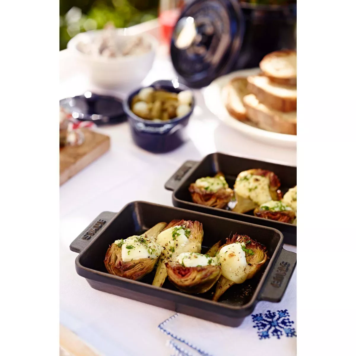 Staub Cast Iron 5.75-inch x 4.5-inch Mini Rectangular Baker - Matte Black
