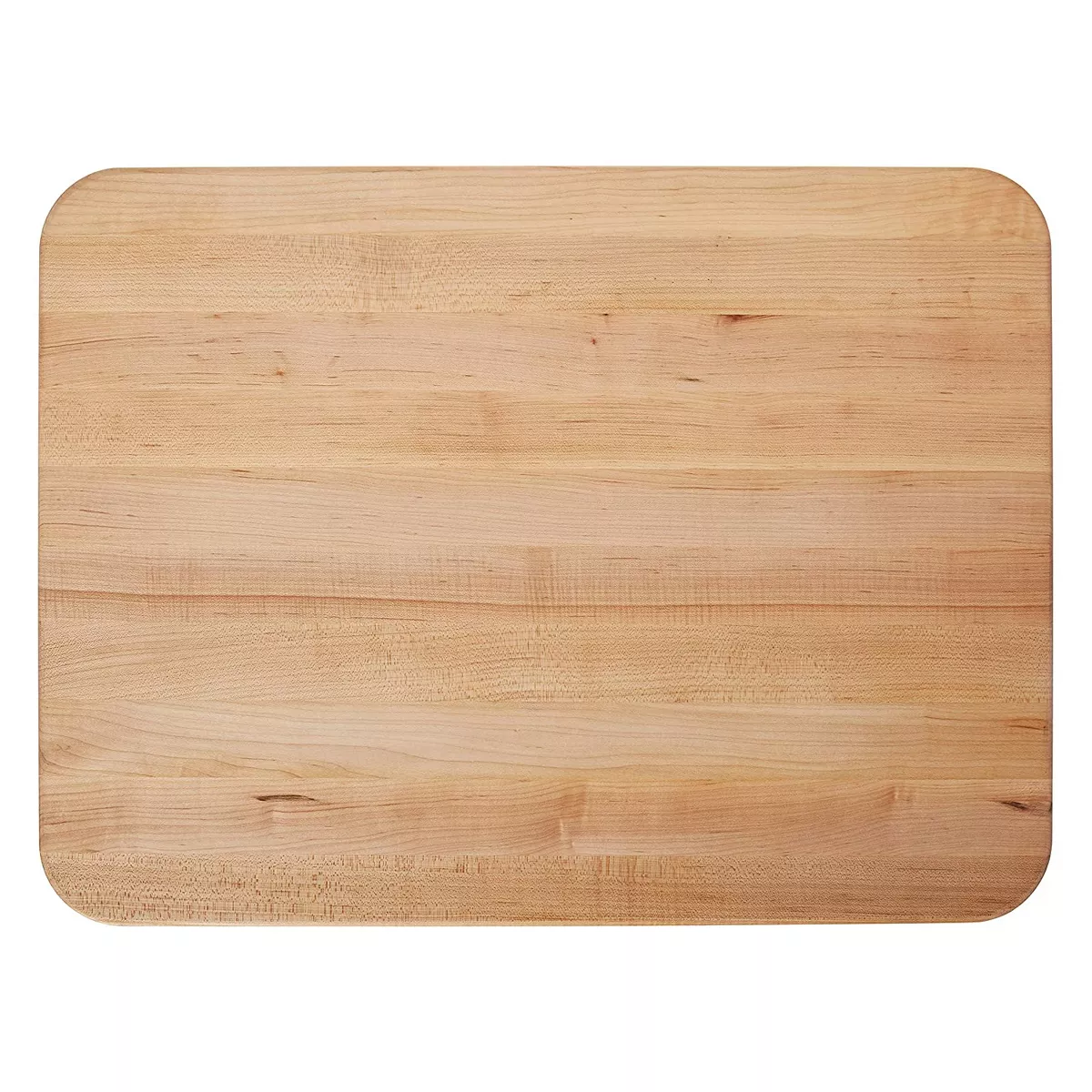 John Boos Maple Wood Reversible 24 x 18 x 2.25 inches Cutting Board with Juice Groove, Curved Edges and Pouring Spout, Brown