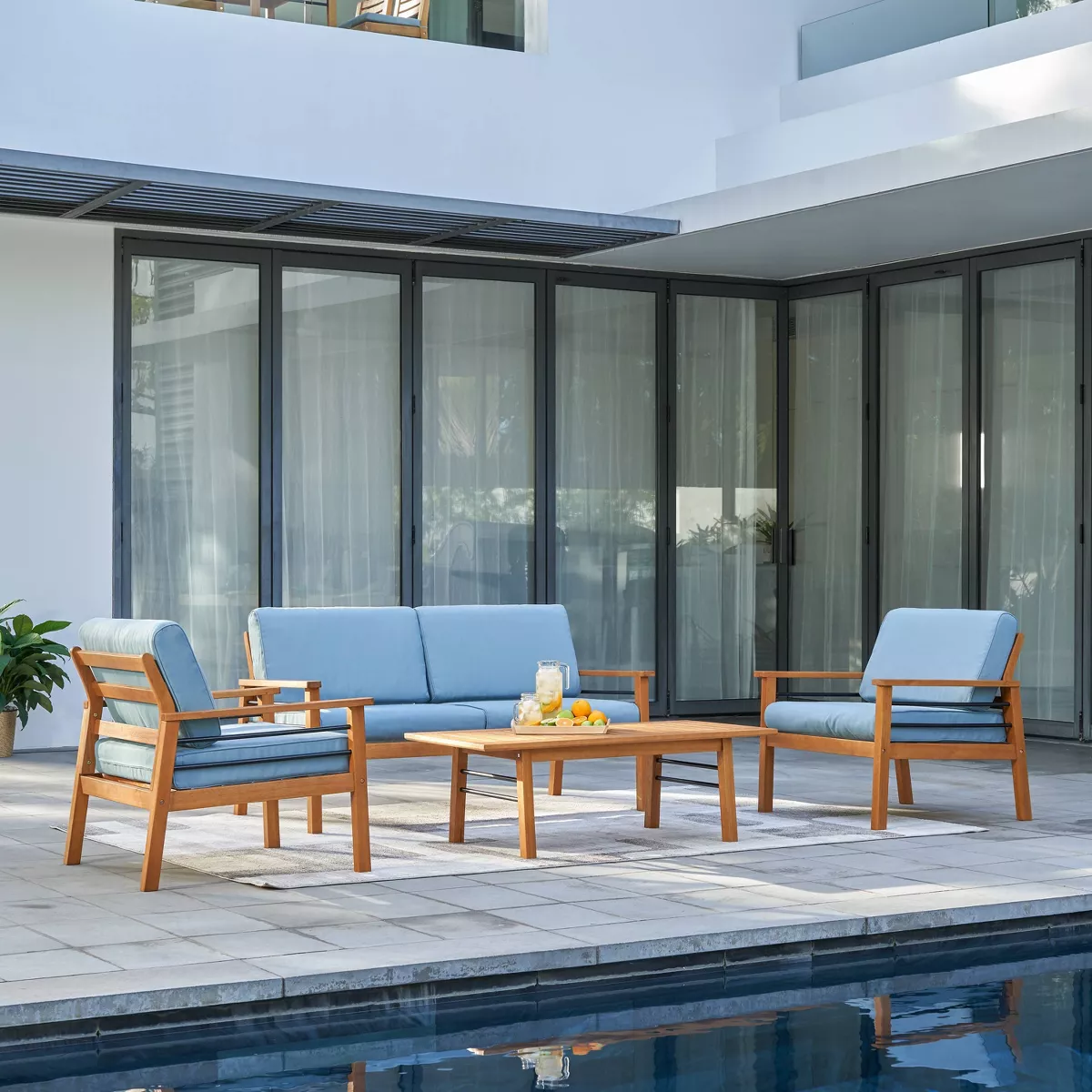 Gloucester 4pc Patio Sofa Set - Vifah