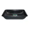 Tuff Stuff KMM100 26 Gallon Capacity All Purpose Recycled Plastic Rectangular Garden Mixing Utility Tub for Aquaponics, Feeding, or Storage, Black