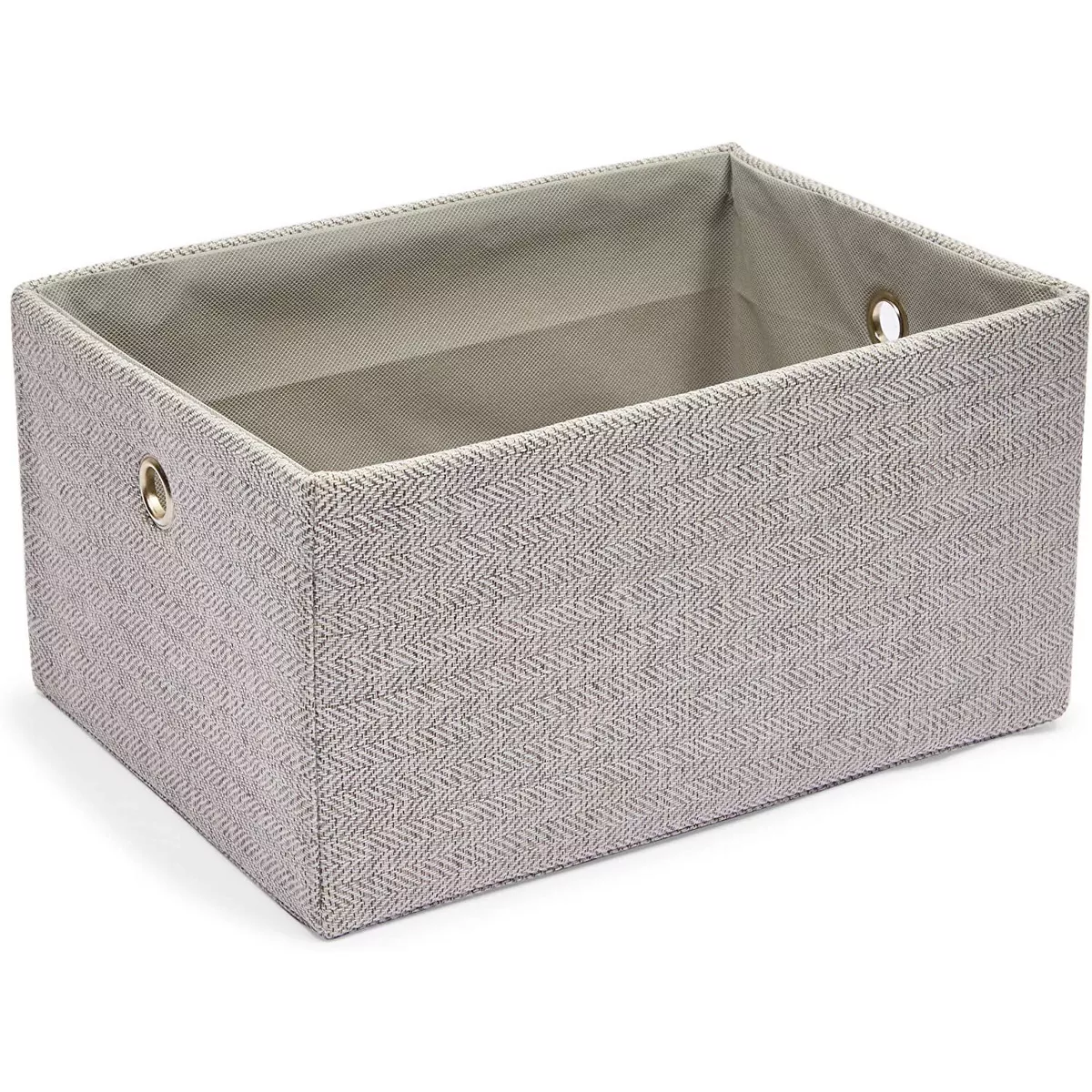 Juvale 4 Pack Fabric Basket Storage Containers Grey Organizers, 4 Sizes