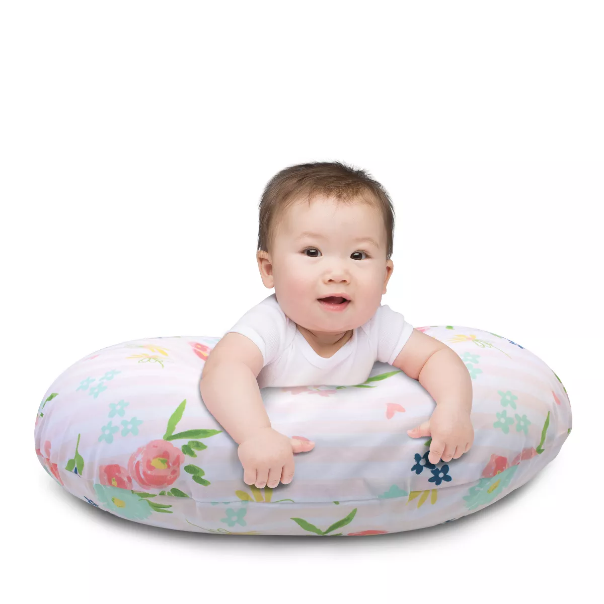 Boppy Original Feeding and Infant Support Pillow - Floral Stripes