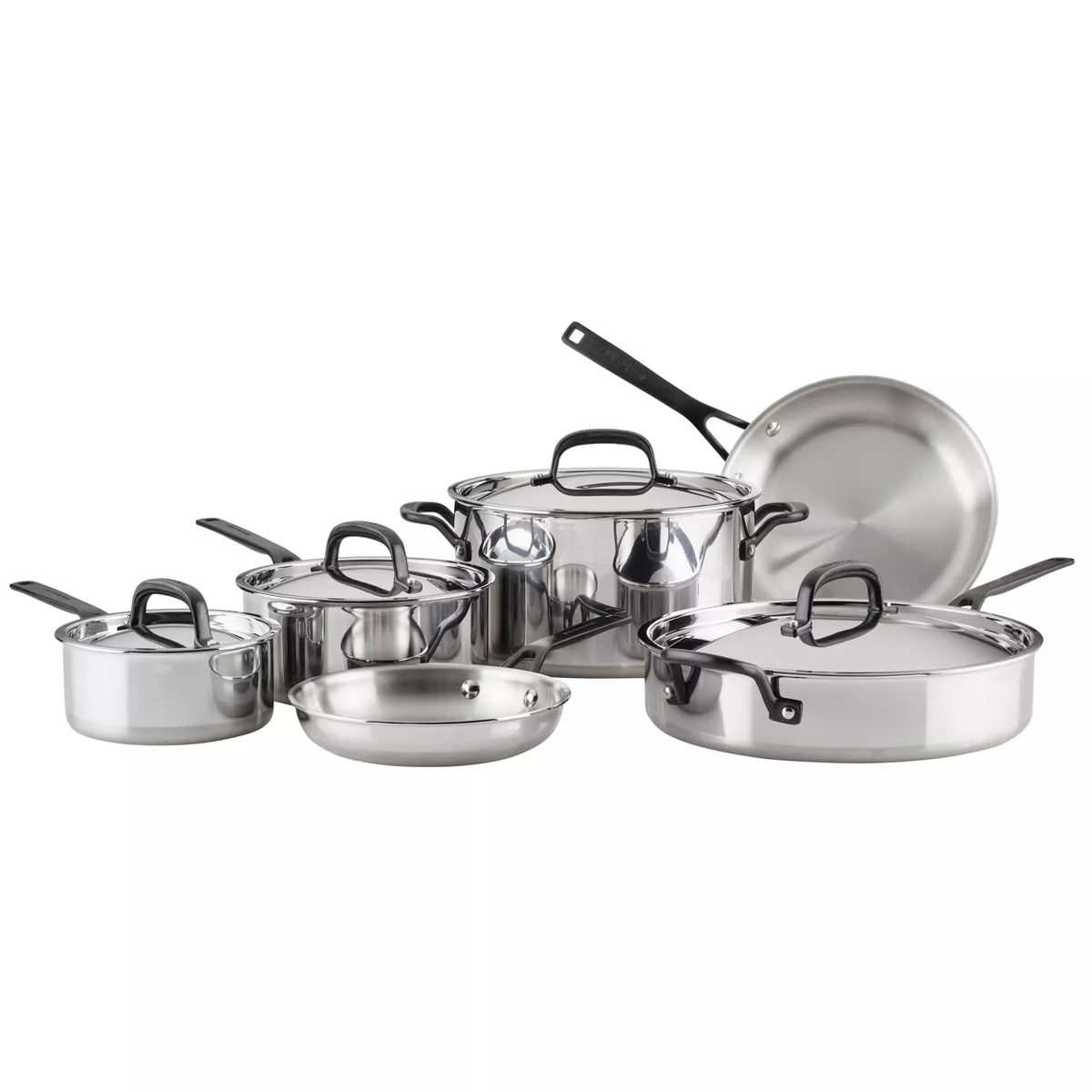 KitchenAid 5-Ply Clad Stainless Steel 10pc Cookware Set