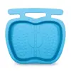 Summer Waves P5E001500 Outdoor 22.5 x 20 x 3.5 Inch Non Slip Pool Foot Bath Tray Accessory for In Ground and Above Ground Swimming Pool and Spa, Blue