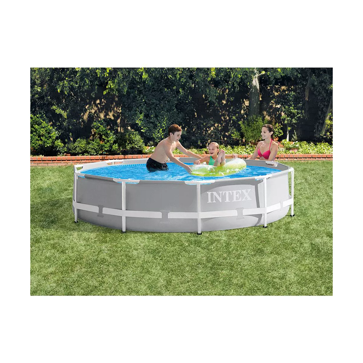 Intex 10 Foot x 30 Inches Pool w/ 10-Foot Round Above Ground Pool Cover
