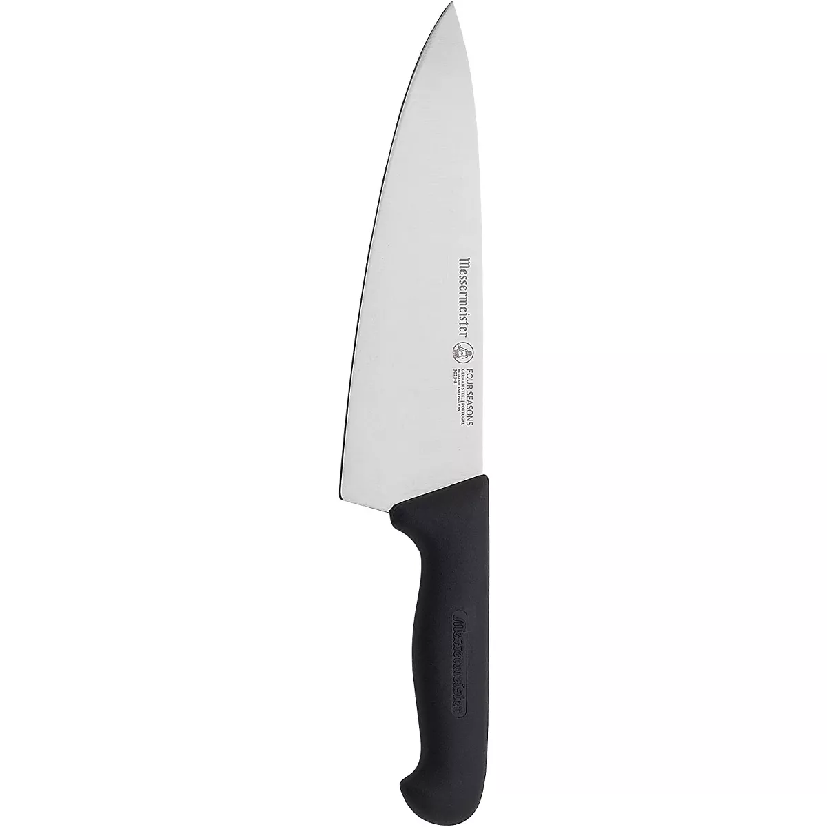 Messermeister Four Seasons Stainless Steel Wide Blade Chef's Knife for Chopping, Slicing, and Dicing with Comfortable Handle, 8 Inch