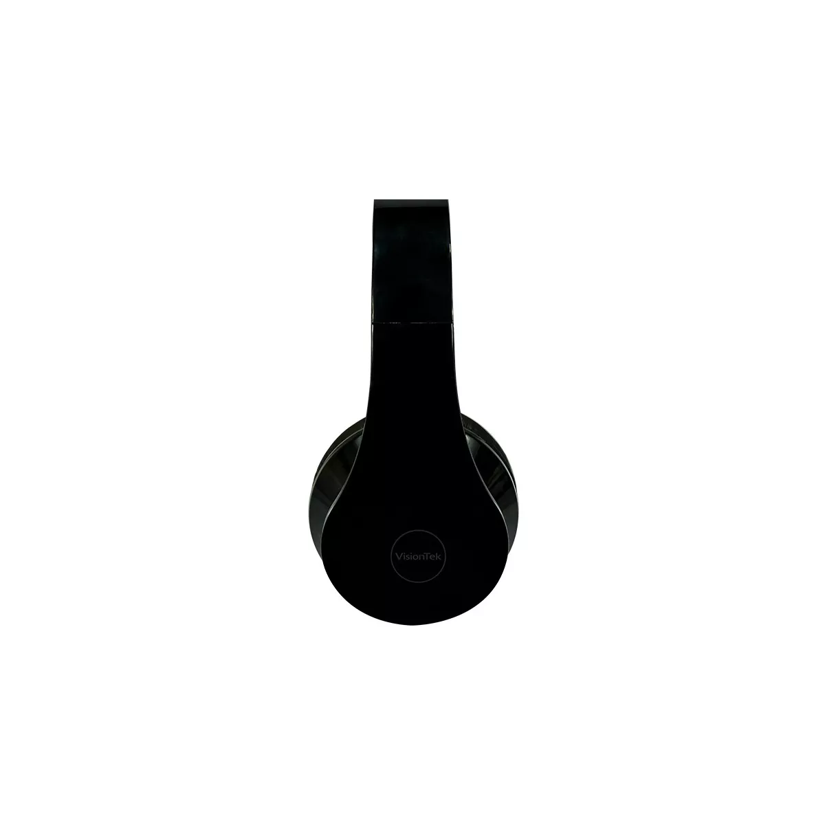 VisionTek Folding Stereo Headphones with Detachable Cable -BLACK - Stereo - Black - Mini-phone - Wired - 32 Ohm - 20 Hz 20 kHz - Over-the-head