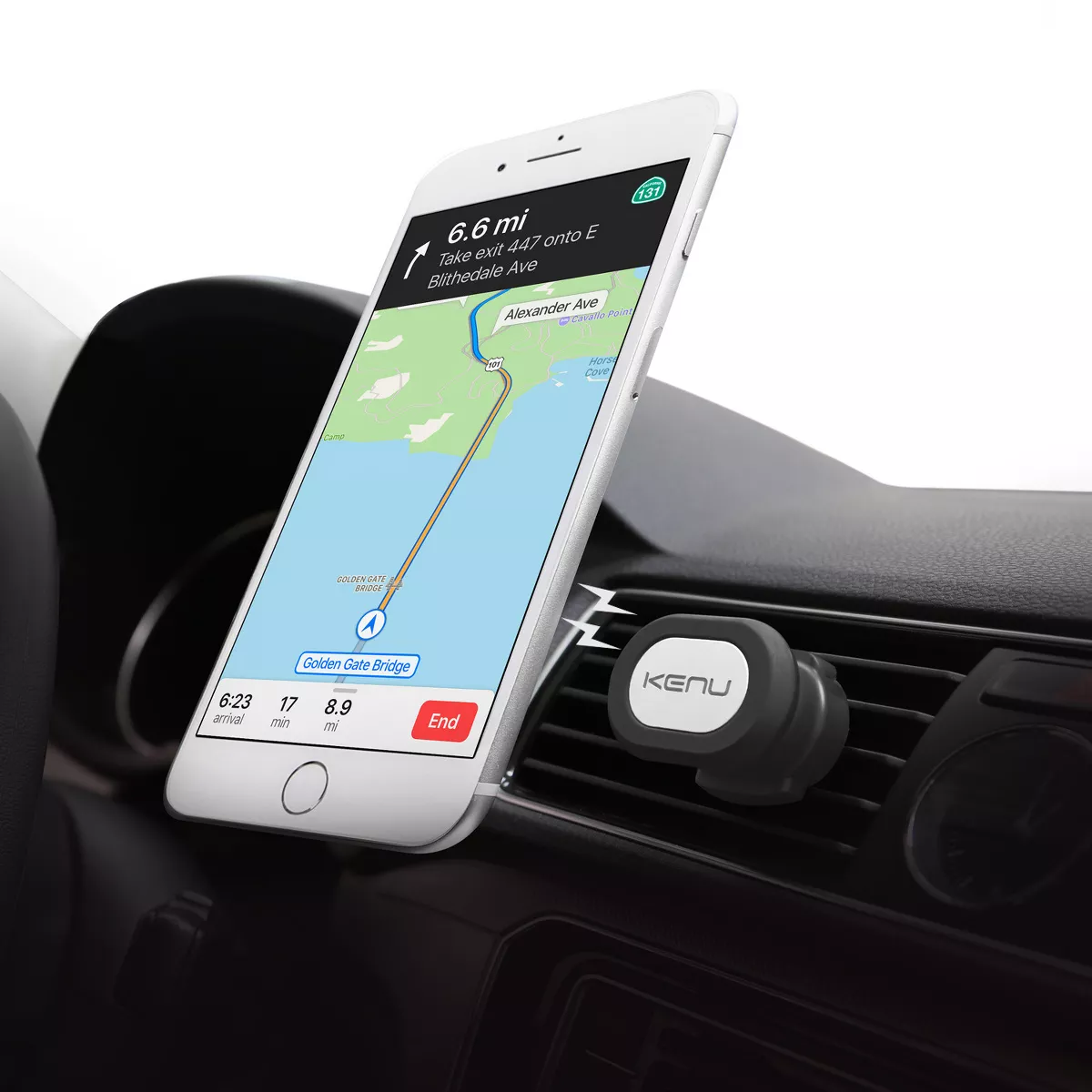 Kenu Airframe Premium Magnetic Vent Mount - Black