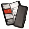 Samsill Professional Vinyl Business Card File 160 Card Cap 2 x 3 1/2 Cards Black 80850