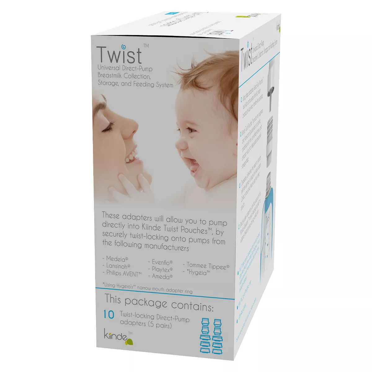 Kiinde Twist Pouch Direct Pump Adapters