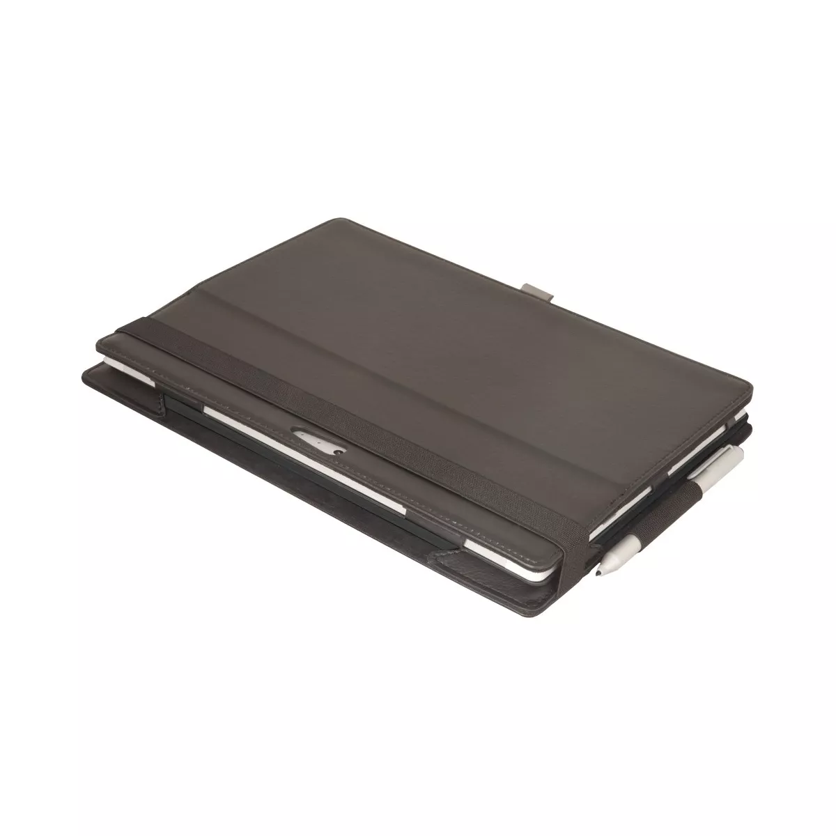Urban Factory Elegant Folio Carrying Case (Folio) Tablet - Black - Simili Leather - 7.6