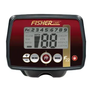Fisher Research Labs F22 Weatherproof Metal Detector 11'' Coil - Black