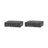 Pyle PMSA20 Compact 50 Watt Power Amplifier PA Sound System Receiver w/ 2 1/4 Inch AUX Inputs & 1 1/4 Inch Microphone Input Terminals, Black (2 Pack)