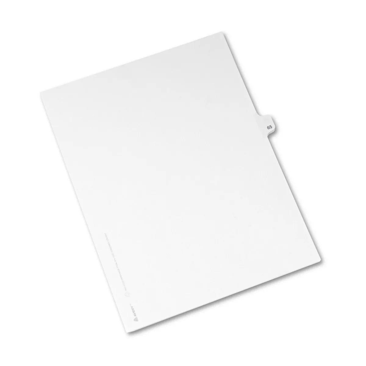 Avery-Style Legal Exhibit Side Tab Divider Title: 65 Letter White 25/Pack 01065
