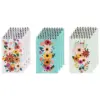 12-Pack Top Spiral Notepad Bulk, Small Lined Note Pads for To-do Lists, Party Favors, 3 Floral Designs, 3x5