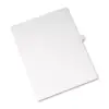 Avery Allstate-Style Legal Exhibit Side Tab Divider Title: 12 Letter White 25/Pack 82210