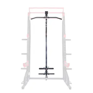 Sunny Health & Fitness Lat Pull Down Attachment Pulley System for Power Racks