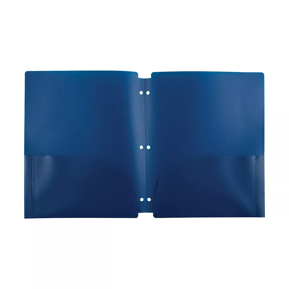 Staples 2 Pocket Poly Folder Navy 920302