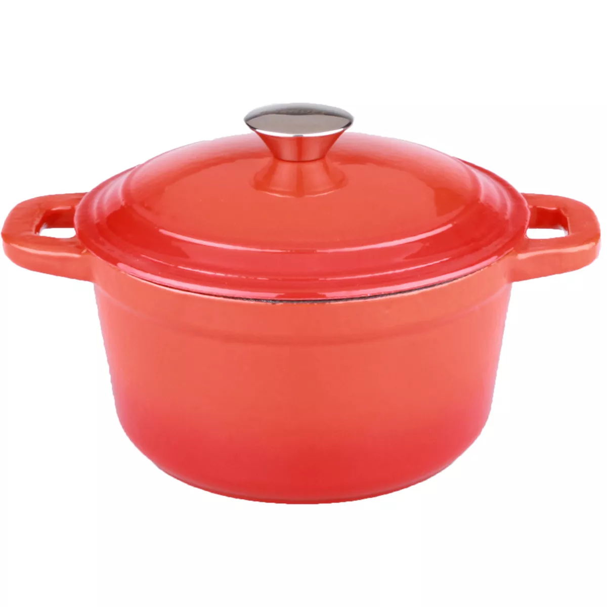 BergHOFF Neo 7 Qt Cast Iron Round Covered Casserole, Orange