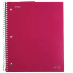 Staples 3-Subject Notebook 8.5
