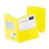 Oxford Contour Two-Pocket Recycled Paper Folder 100-Sheet Capacity Yellow 5062570