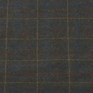 Set of 4 Wool Blend Moss Plaid Table Mats Gray - Saro Lifestyle