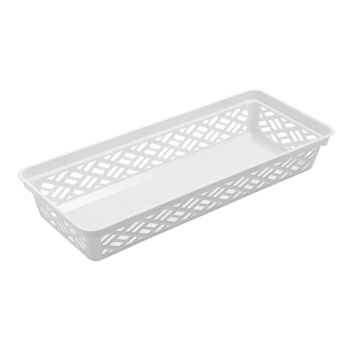 Ezy Storage 32135 Long Brick or Plastic Household Organization Basket, (12 Pack)
