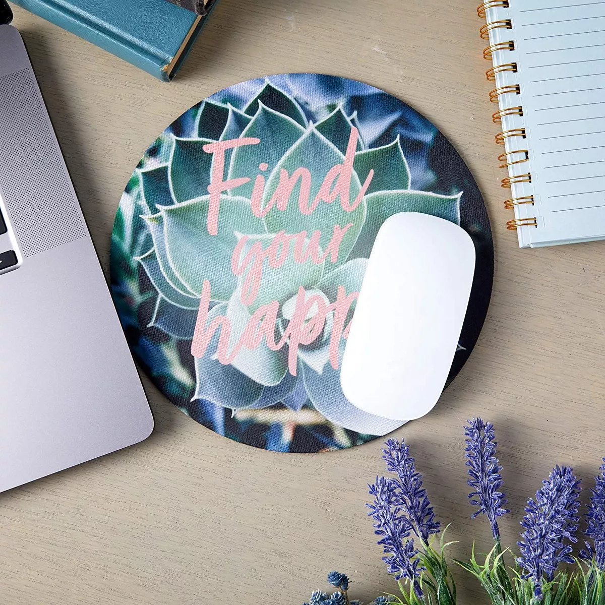 Paper Junkie Computer Mouse Pad Mousepad, Cactus Office Desk Accessories