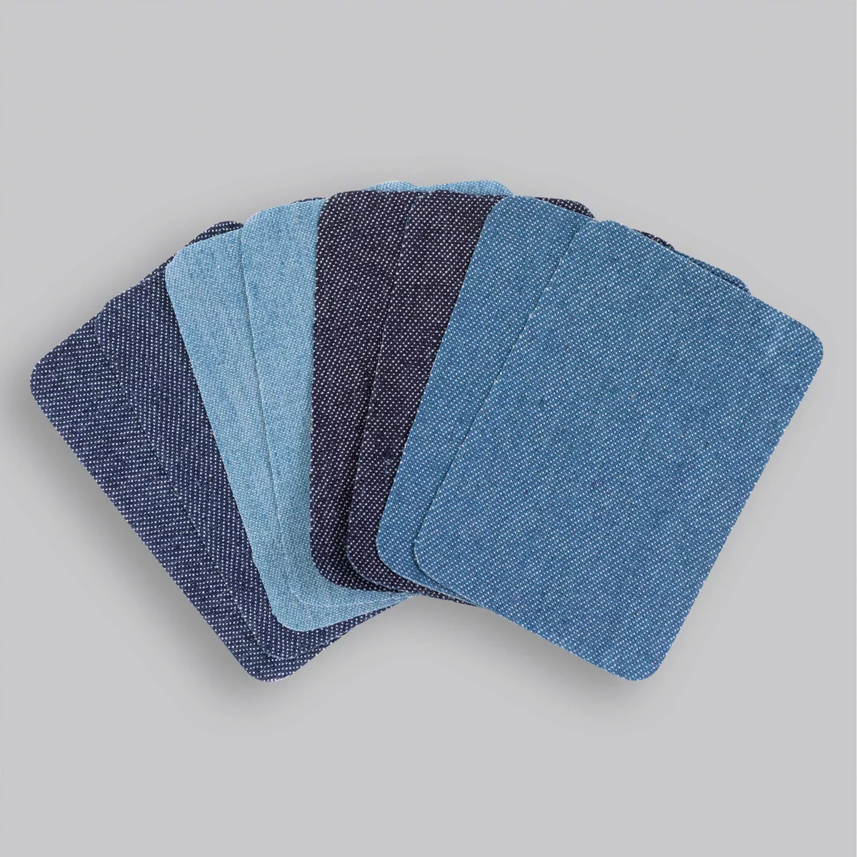 Fiskars 8pc Denim Iron Patches Blue