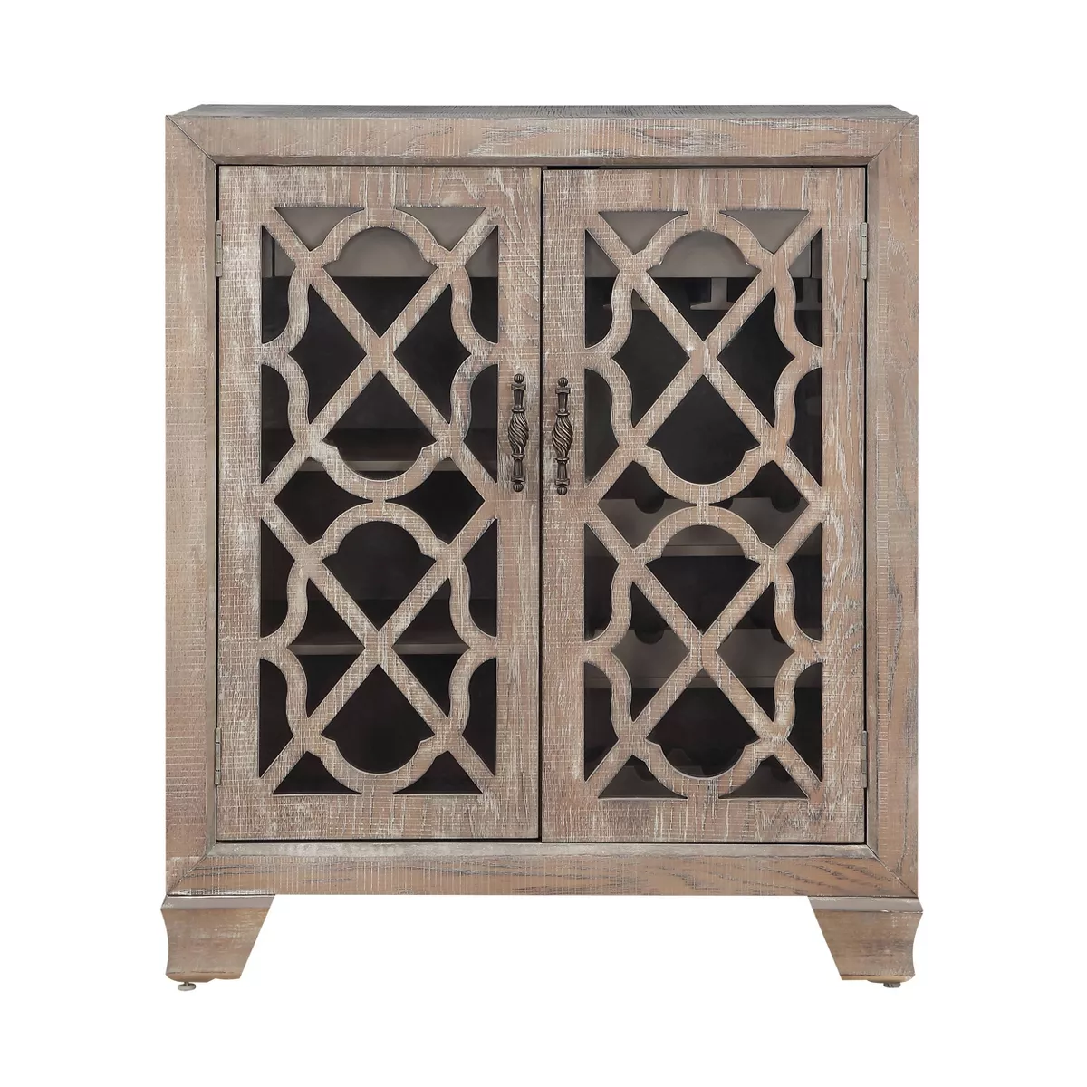 Bronte 2 Door Wine Cabinet Brown - Treasure Trove Accents