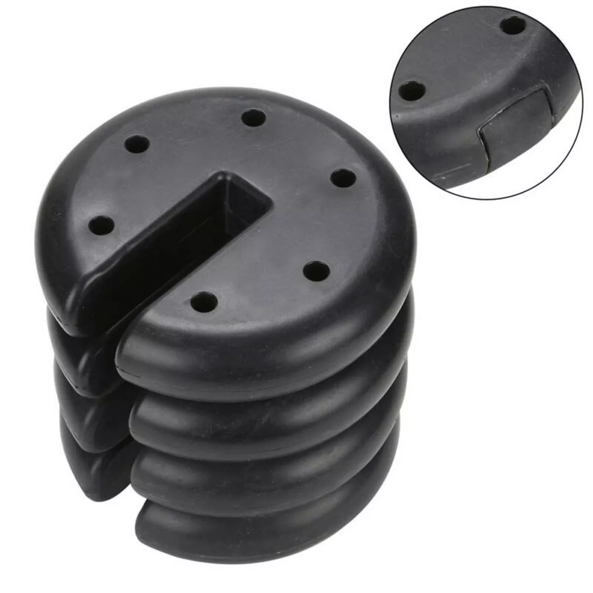 Z-Shade ZSCIRWTS-4 Black Durable Plastic Coated 6 Pound Circular Cement Core Canopy Shade Tent Outdoor Weight Plates, Set of 4