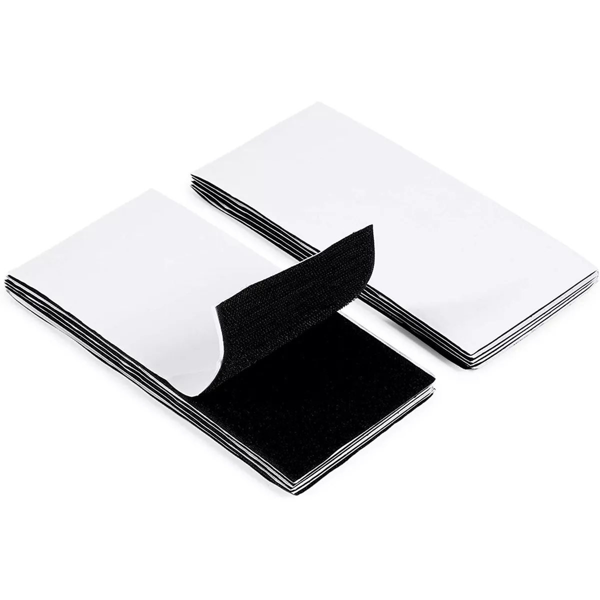 Bright Creations 10-Pack Black Picture Hanging Strips, Double Sided Sticky Wall Mounting Tape Fasteners 4 x 8 in