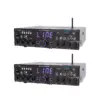 Pyle PDA4BU Bluetooth Multi Channel Home Theater Preamplifier Stereo Sound System w/ USB, AUX, 2 Microphone Inputs, and FM Radio Tuner (2 Pack)
