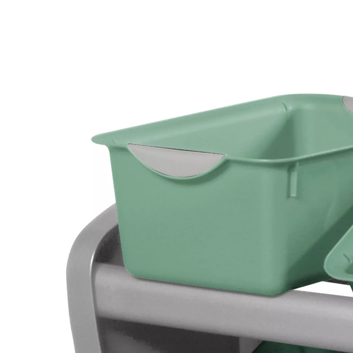 Sterilite 9 Bin Storage Rack with Handles Gray/Green