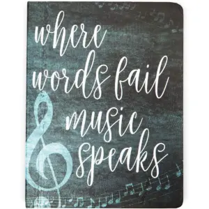 Paper Junkie 3 Pack Lined Vintage Music Journal, Lyric Notebooks (80 Sheets, 6 x 8 in)