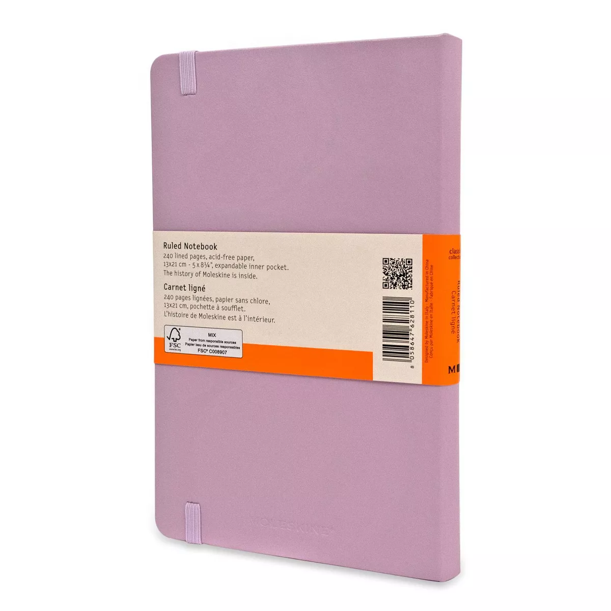 Moleskine Lined Professional Journal Large Lilac Hard Classic