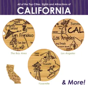 Totally Bamboo Destination California Cutting Board 14.25