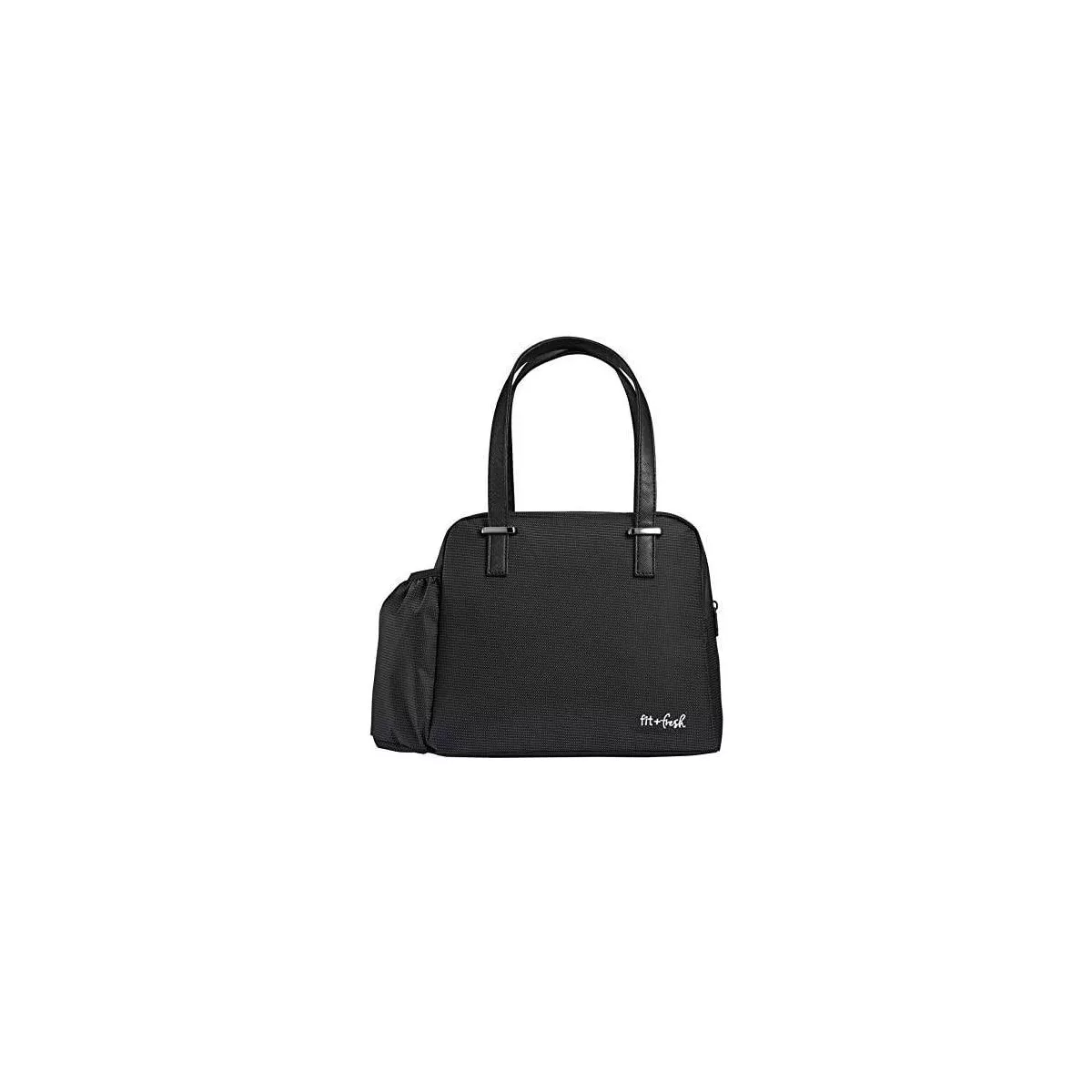 Fit & Fresh Laketown Lunch Tote with Containers and SS Water Bottle - Black